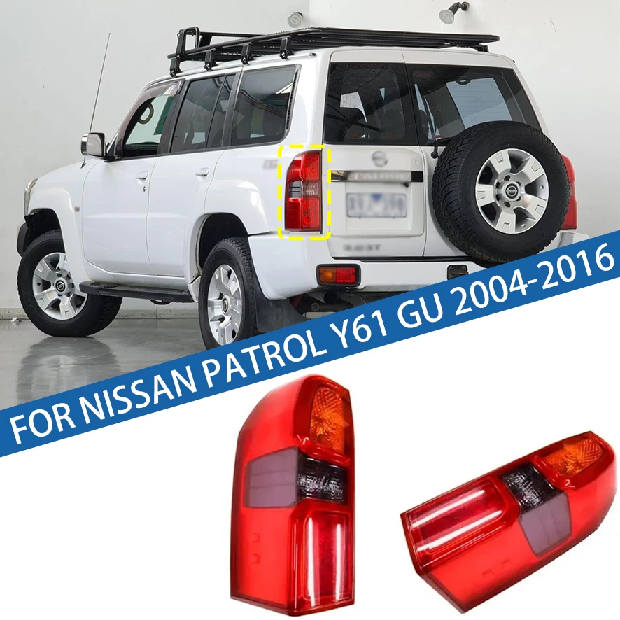 

Для Nissan Patrol Y61 GU 2004 2005 2006 2007 2008 2009-2016 Автомобильный задний фонарь Задний бампер Стоп-сигнал Предупреждение поворота