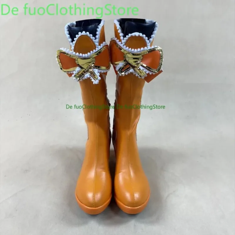 Zapatos de Cosplay Defuo Xiao Lan, botas de convención de Anime, juego de Anime, zapatos y botas para fiesta de Halloween