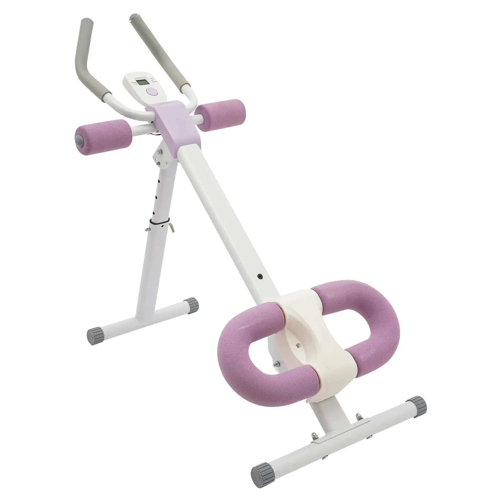 Foldable Abdominal Exercise Machine, Adjustable Abdominal Workout Equipment with Lcd Monitor, Abdominal Trainer Machine, for Sto