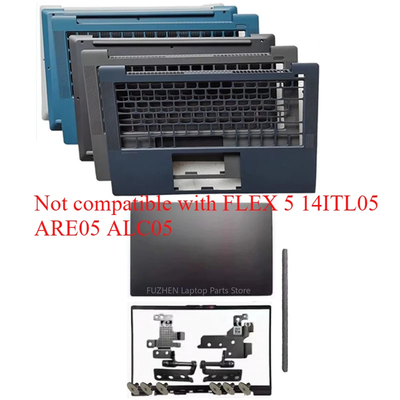 For Ideapad 5 14ARE05 14ITL05 14ALC05 14IIL05 5-14 2020 2021 Laptop LCD Back Cover Bezel Palmrest Bottom