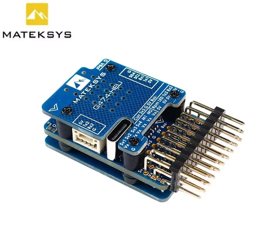 MATEKSYS G474-HELI RC HUBSCHRAUBER FLYBARLESS CONTROLLER 2-6S LIPO Integrierte STM32G474/ICM42688P/SPL06L/2x BEC/Rotorflight Firmware