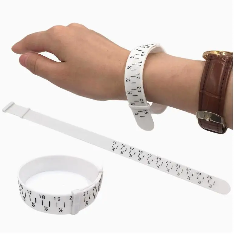 1Pc ABS Plastic Bracelet Bangle Gauge Sizer Jewelry Measure Wrist Size Tool 15-25cm Jewellery Bracelet Making Tools for Jewelers