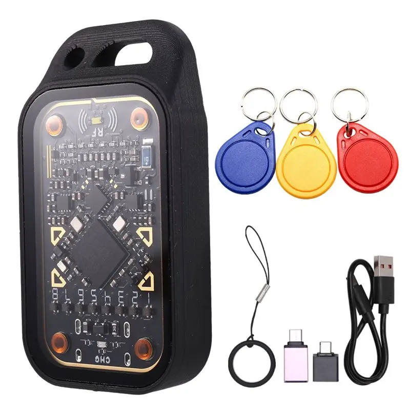

A92Z Chameleon Ultra Plus RFID Smart Chip Reader IC ID Card Decoder Emulator Reset+ Automatic Polling+ 3XUID Keychain