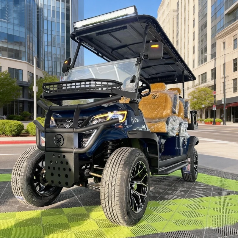 2026 Electric Golf Cart 4 Seater 48V Street Legal 4-Wheel Golf Scooter Comfortable Lithium Battery Powered Golf Car