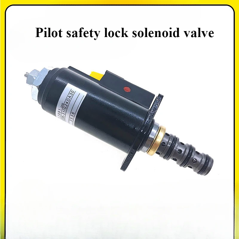 121-1491 Pilot Safety Lock Solenoid Valve for E320G/C/D/E325B Pilot Safety Lock Solenoid Valve Red Dot 121-1491