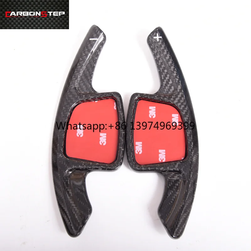 Replacement Car Steering Wheel Shift Paddles Carbon Fiber Shifter Paddle Extension for Audi
