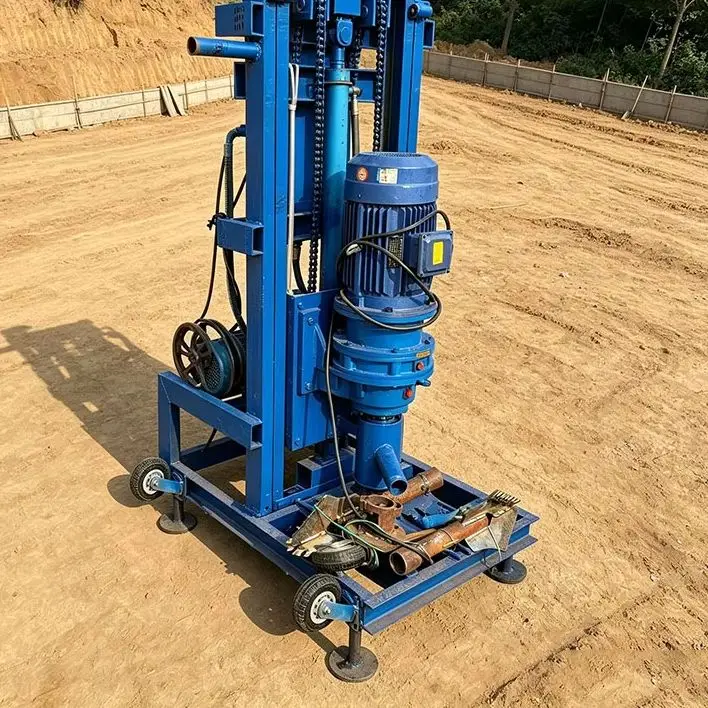 Customized Hand Held Hydraulic Rig 100M Portable Strong Torque Home Water Well Drilling Equipment Deep Water Well Drilling Rig
