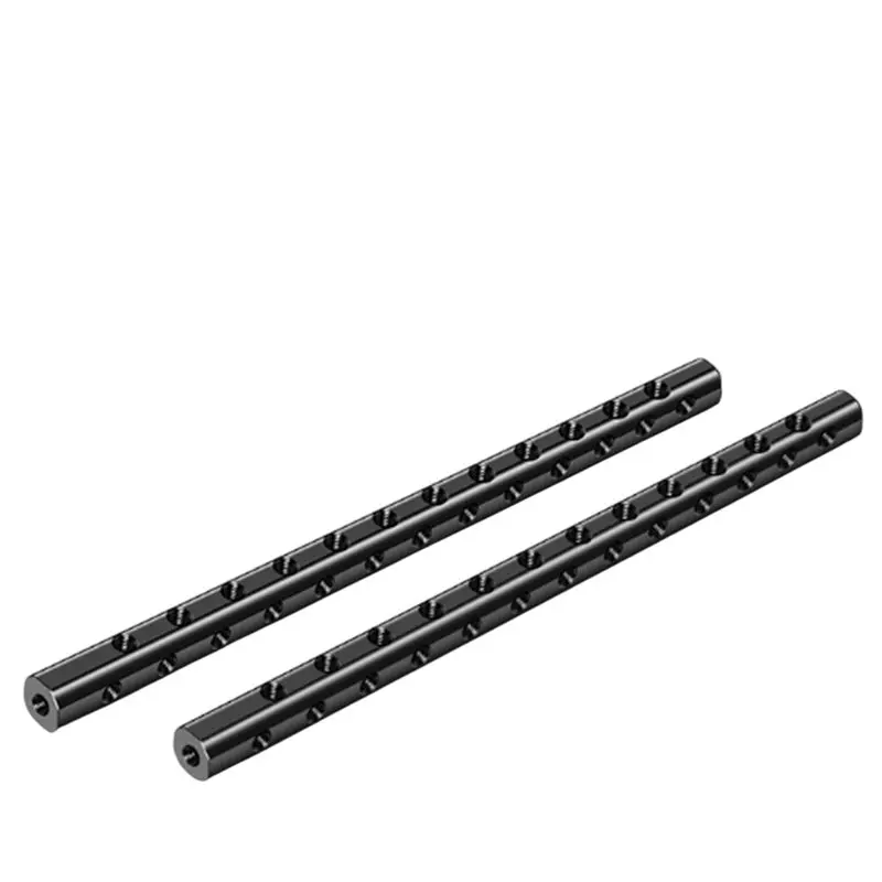 AT82-For Canon Nikon Sony Fuji Compatible 15Mm Rods 2PCS 1/4 Threads For DSLR Camera Cage Follow Focus Tube Rod Rail System