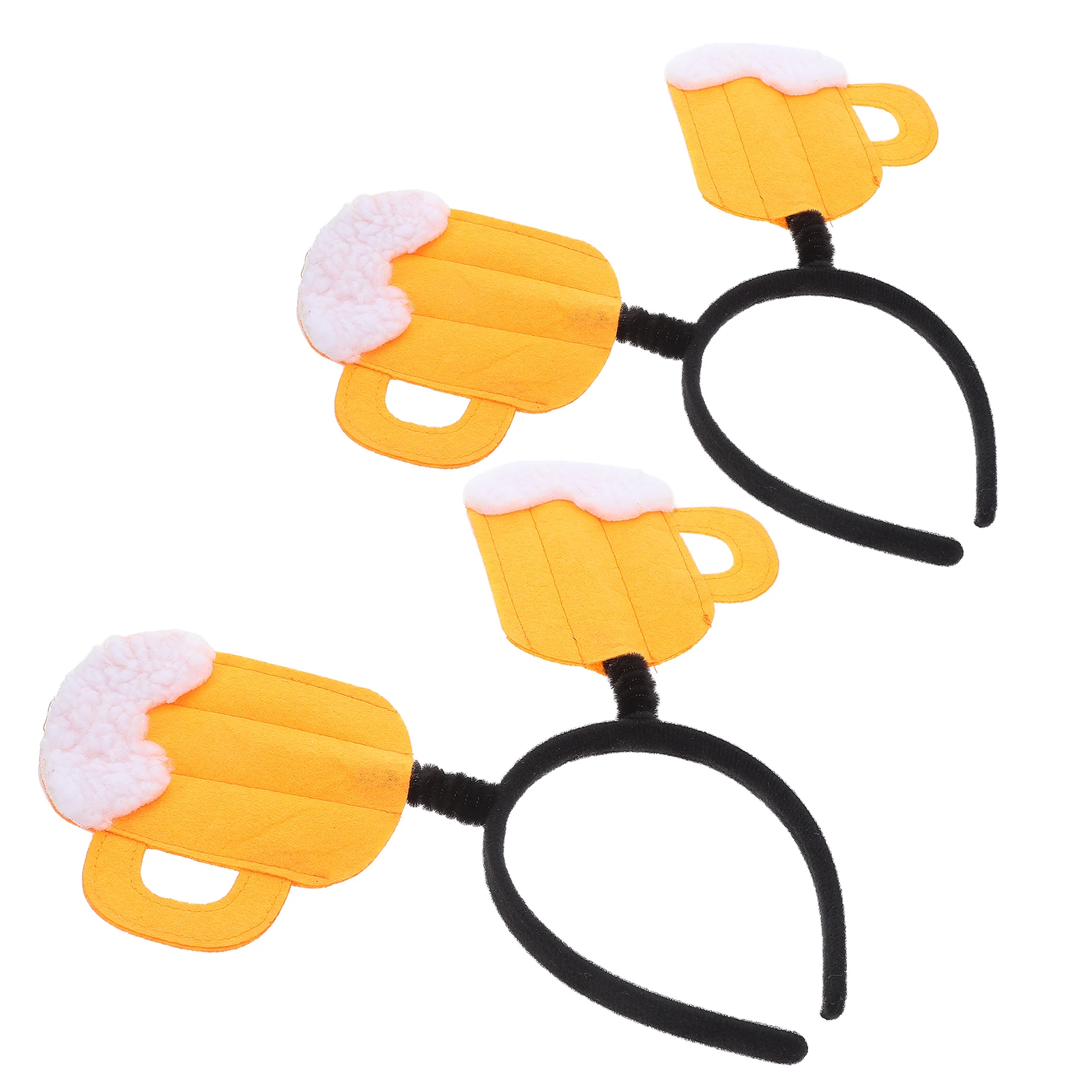 

2Pcs Headbands Beer Party Funny Beer Mug Hair Hoops Festival Birthday Christmas Party Headdress Head Boppers Funny Headband