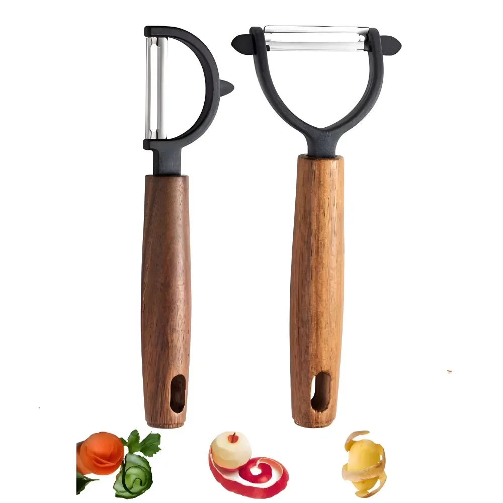 1/2Pcs Stainless Steel Acacia Wooden Handle Paring Knife, Ho