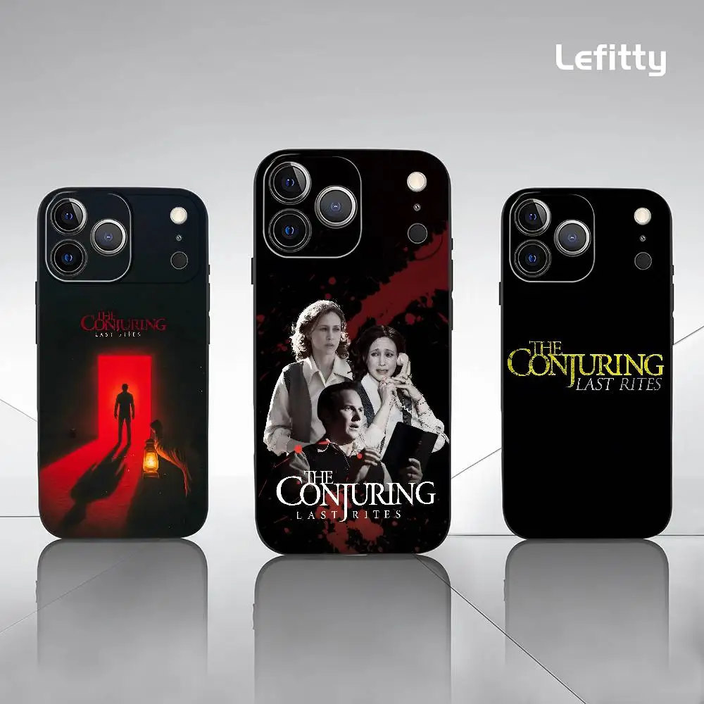 حافظة هاتف فيلم The C-Conjuring L-Last Rites لهاتف آيفون 17 16 15 14 13 12 11 Pro Max Plus Mini Black Frosted Soft Shell Funda