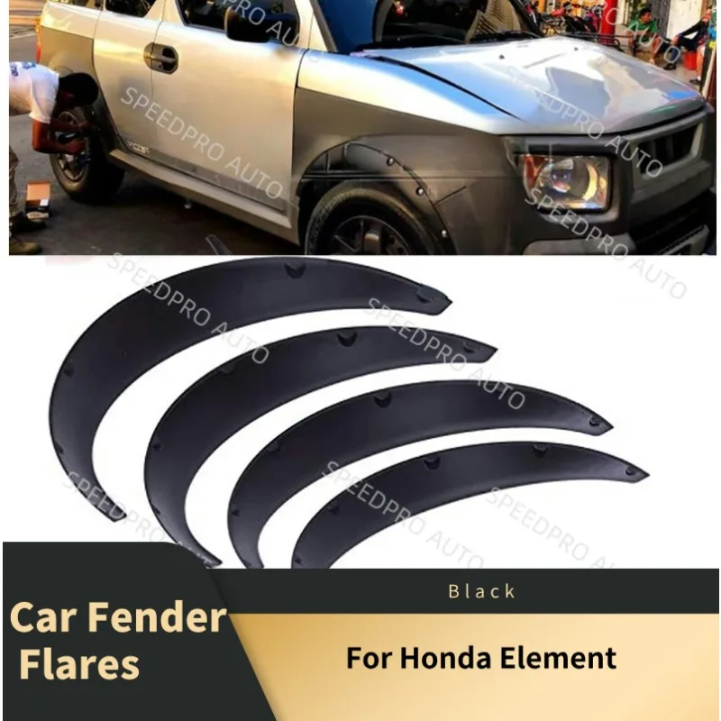 Guardabarros para Honda Element, Protectores contra Salpicaduras, Guardabarros, Kit de Carrocería Ancha Extra Flexible, Pasos de Rueda Negros
