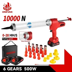 ONEVAN Cordless Electric Glue Gun Multi-function Glass Caulking Gun Adhesive Glue Sealant Power Tool For Makita 18V Battery Pin