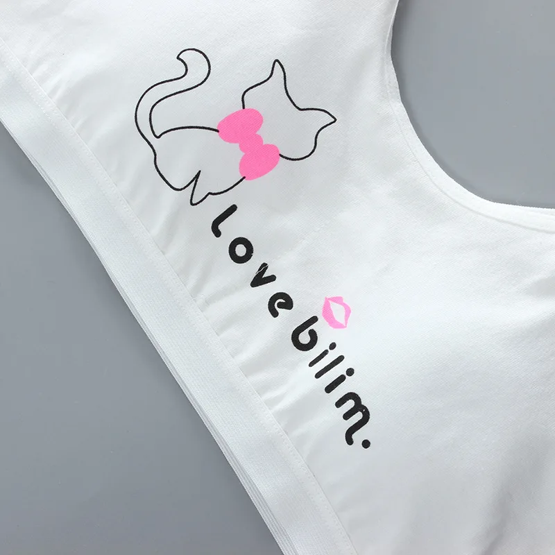 Conjunto de sujetador de algodón puro para niñas adolescentes, ropa interior de pubertad, chaleco, sujetador para niños adolescentes, verano, M6009,