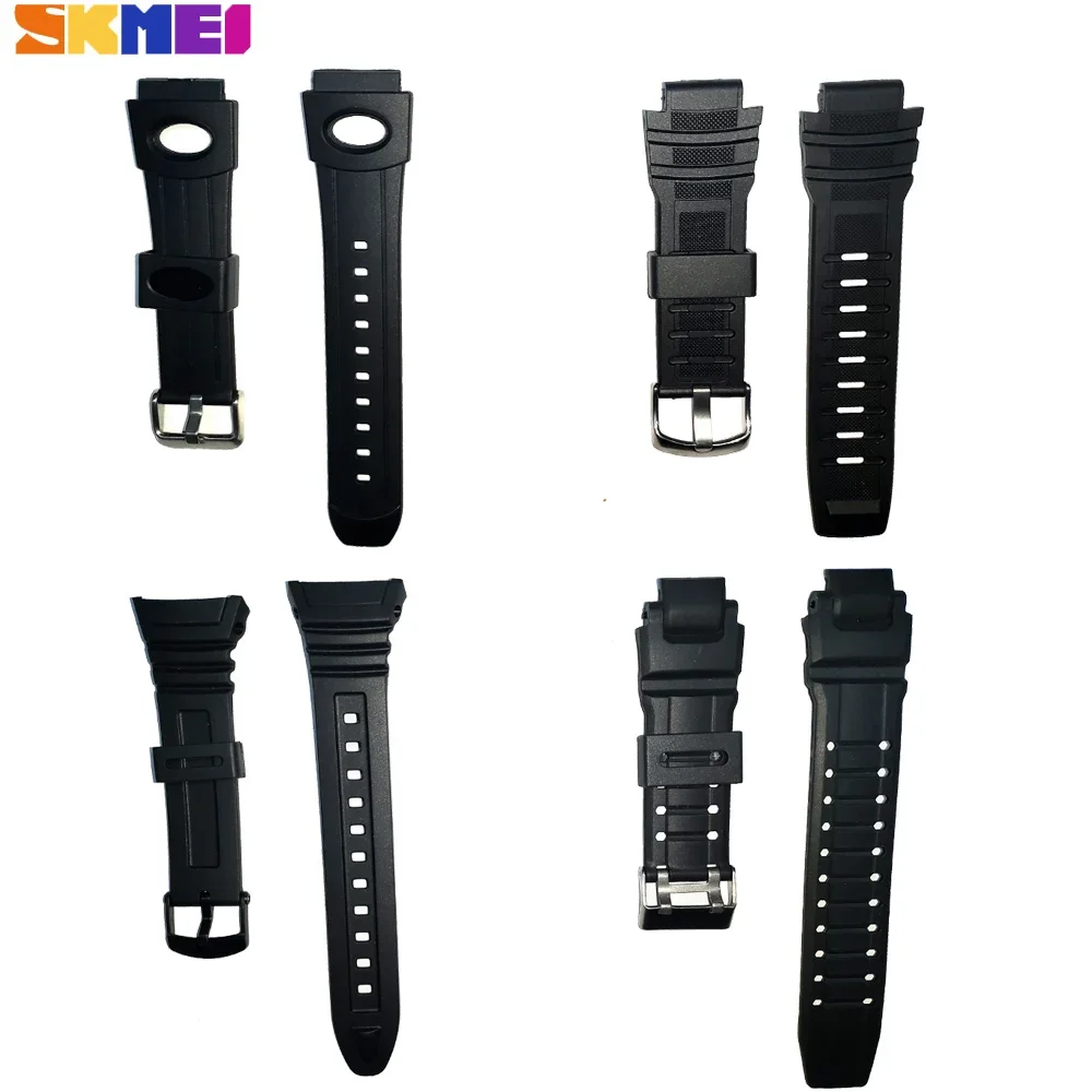 SKMEI Watch Band 1068 1426 1251 1025 0931 2100PU/Rubber Watches Strap For Skmei Different Model WatchBands For Men/Women reloj