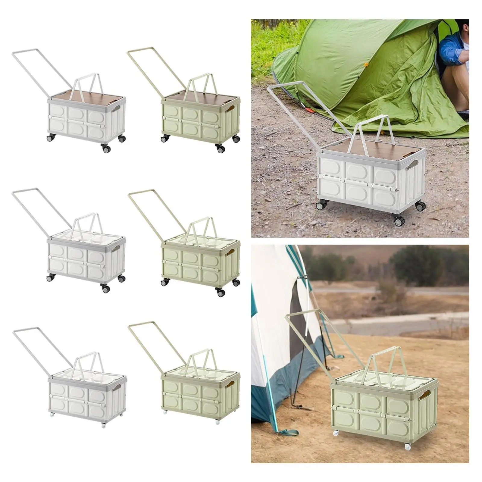 المتداول التخييم صندوق تخزين المنظم طوي عربة المرافق في الهواء الطلق عربة سيارة جذع صندوق تخزين لتحريك المنزل البقالة المرآب