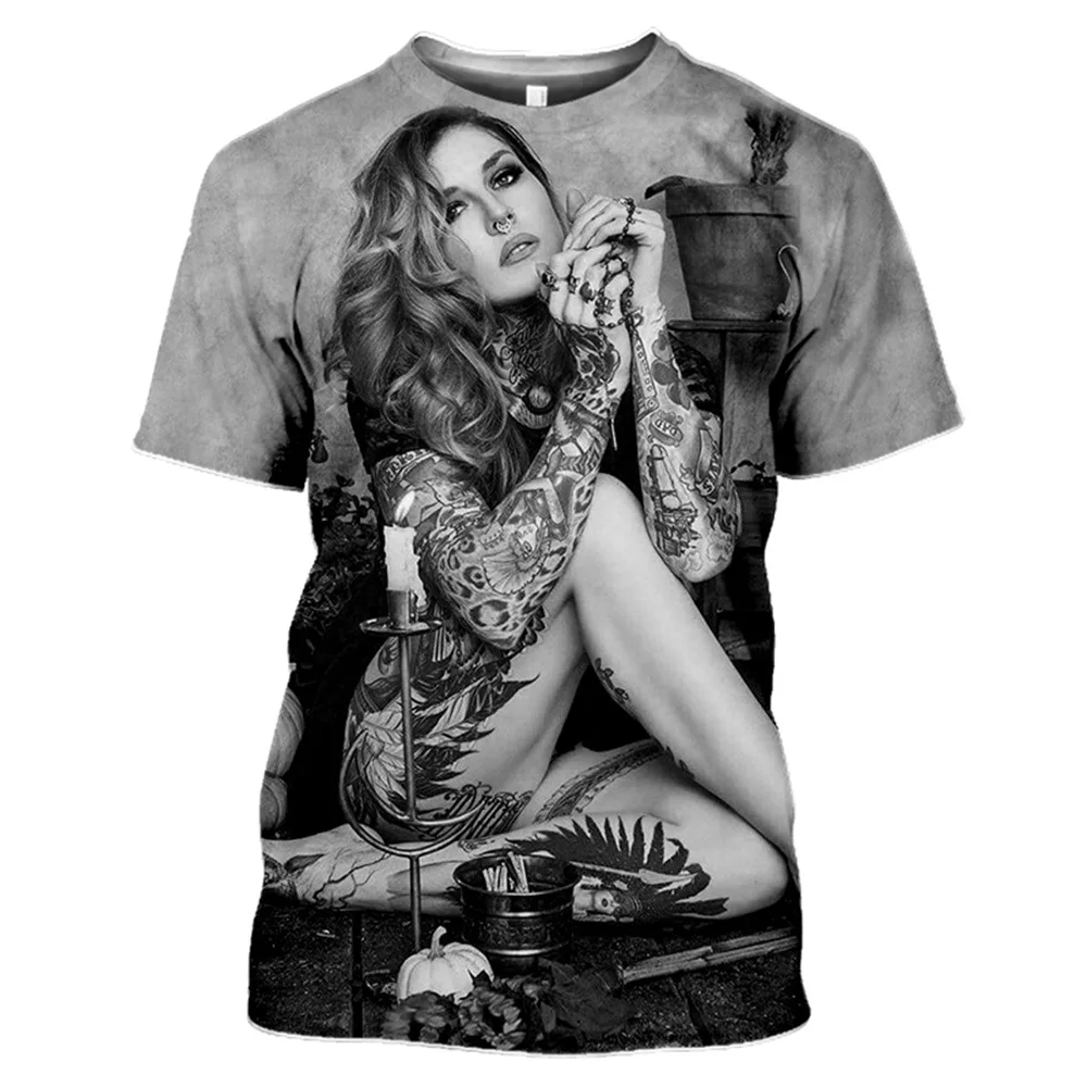 New Summer 3D Printed T Shirt Men Women Sexy Goddess Harajuku T-Shirts Unisex Fashion Casual Streetwear Hip Hop O-Neck Tops image 5