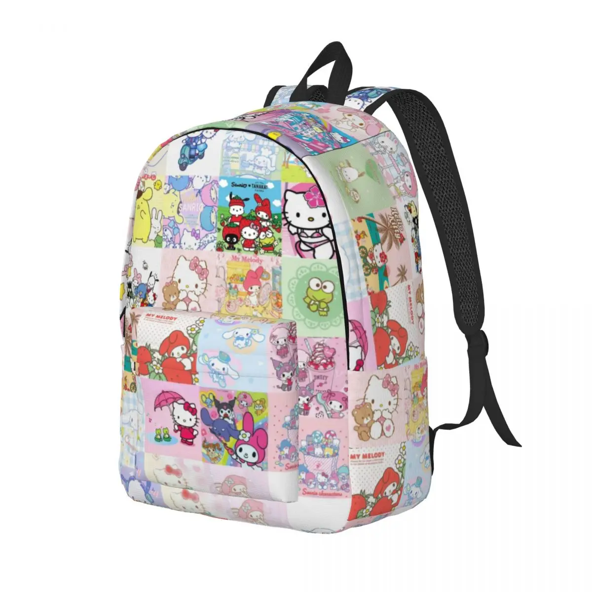 My Melody-Sac à dos de voyage pour ordinateur portable, cartable de grande capacité, cartable d'université étanche, nouvelle mode, 15 po, 17 po