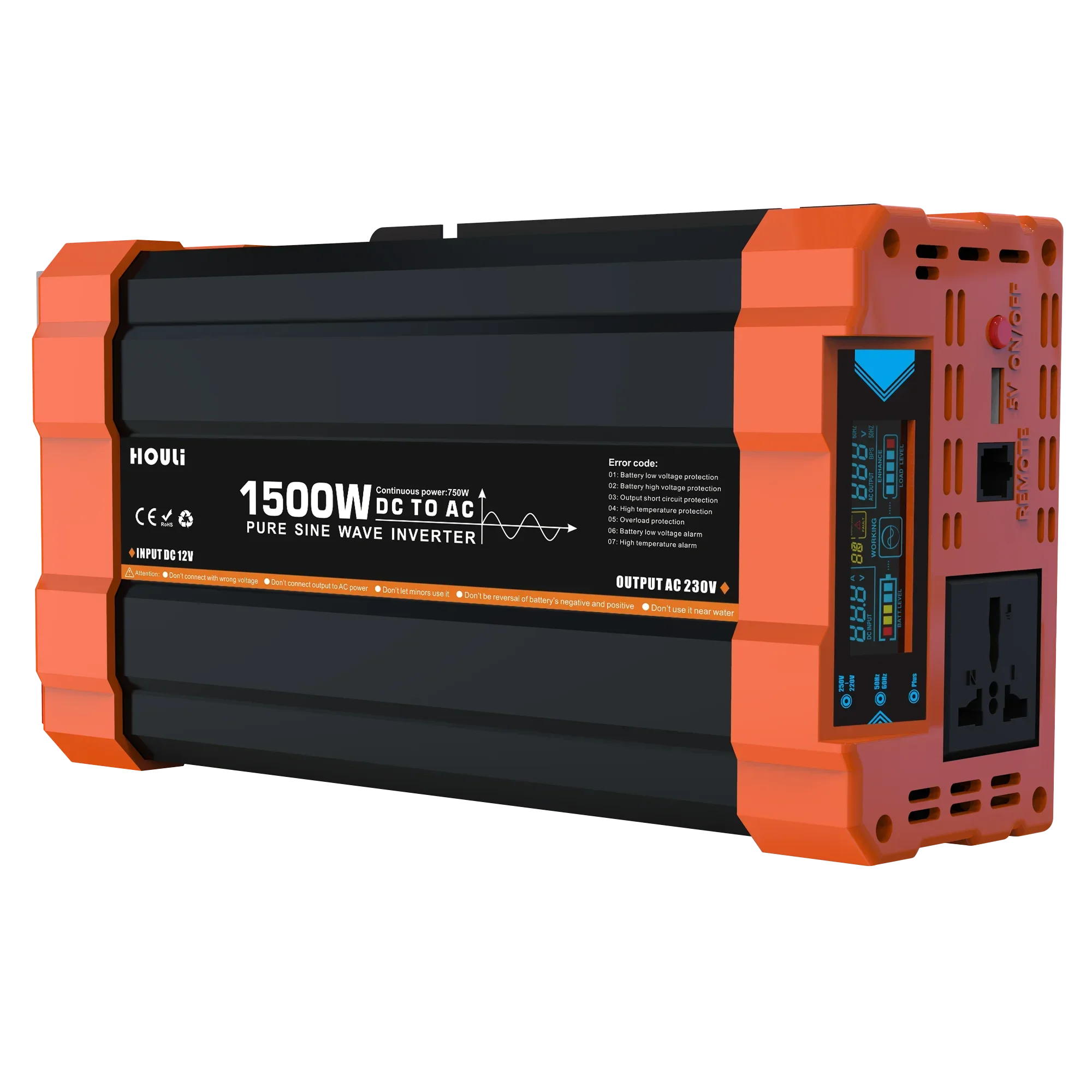 Micro Inverter 1500W Pure Sine Wave Inverter 12V 220V 110V 1500W Inversor De 12 V Para 110V Onda Pura 3000Watts