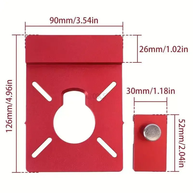 

Адаптер направляющей из алюминиевого сплава. Вспомогательный кронштейн с линейной фрезерной канавкой, совместимый с большинством локаторов с ограничителями.