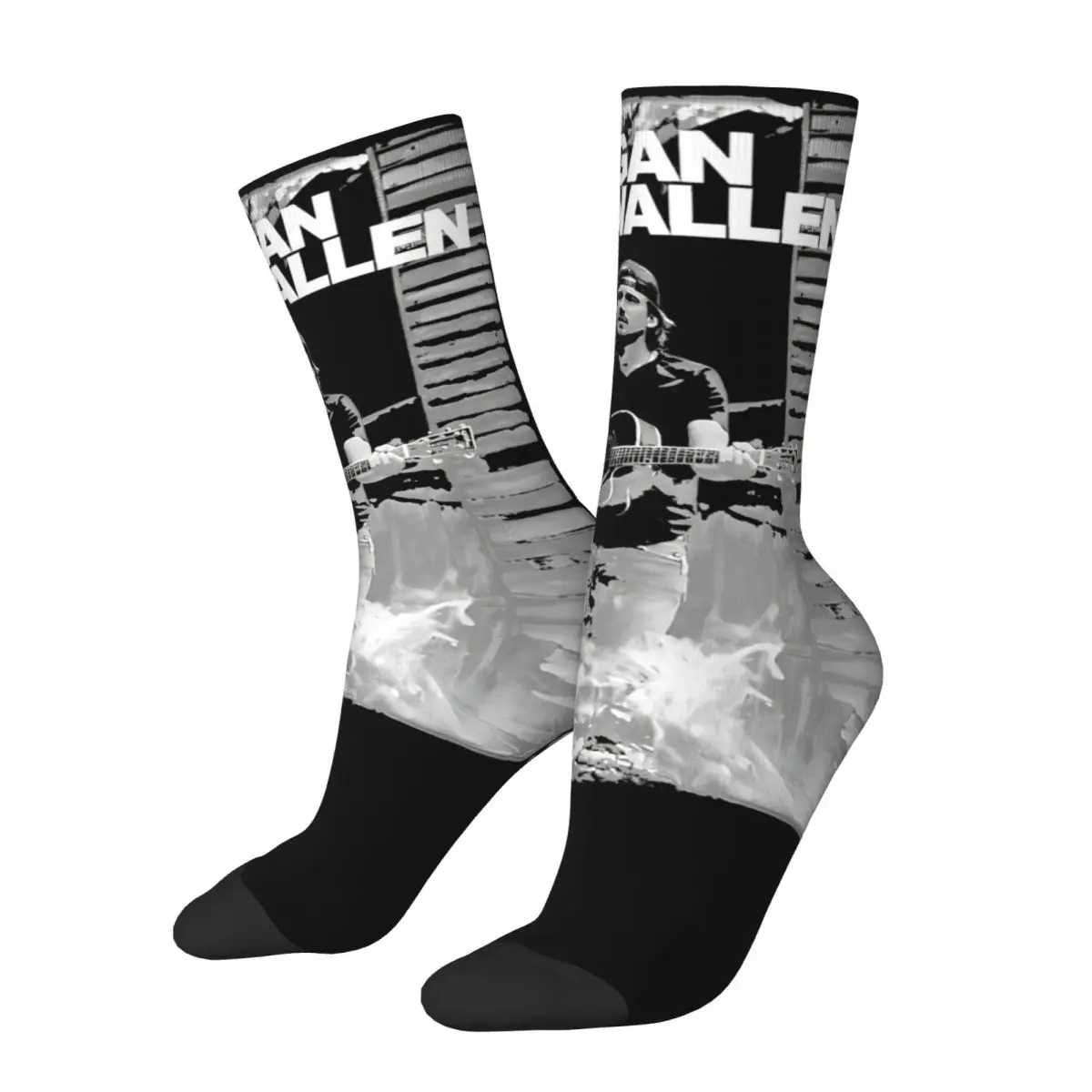 

Women Official Morgan Wallen Guitar Country Music Socks Warm Fashion Socks Crazy Merchandise Middle TubeSocks Best Gift