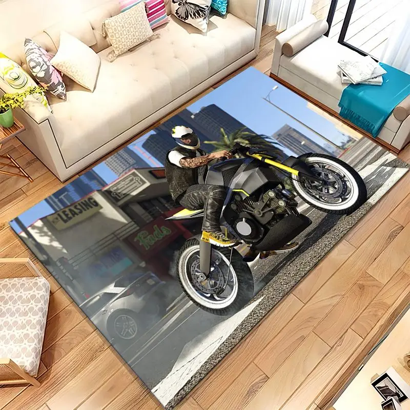 Game G-GTA San Andreas Soft Non-Slip Large Area Rug for Living Room,Bedroom Playroom Carpet Mat for Sofa,Home Decor Gift