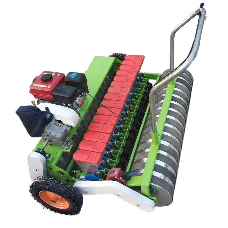 Farm Sowing Tool Vegetables Hand Push Planter 10 Rows  Manual Automatic Seeder