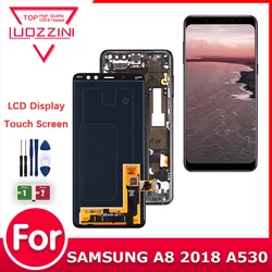 LCD Super AMOLED For Samsung Galaxy A8 2018 A530 A530F A530DS A530N LCD Display Touch Screen Assembly Digitizer 100% Tested