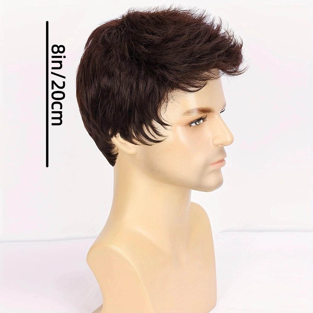 Fashionable Brown Short Wavy Elf Short Synthetic Wig Heat-Resistant Fiber, Role-Playing Costumes, Wigs for Cosplay