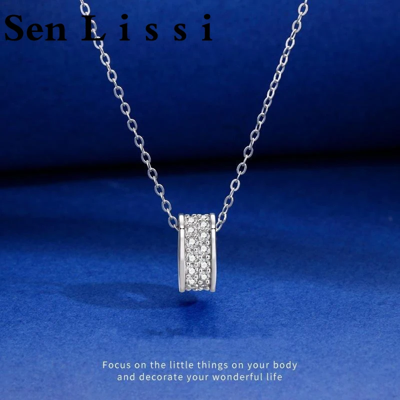 

Micro Inlay S925 Silver Hollow Four Leaf Clover Wheel Mirror Polished 5A Zircon Adjustable Women Clavicle Necklace