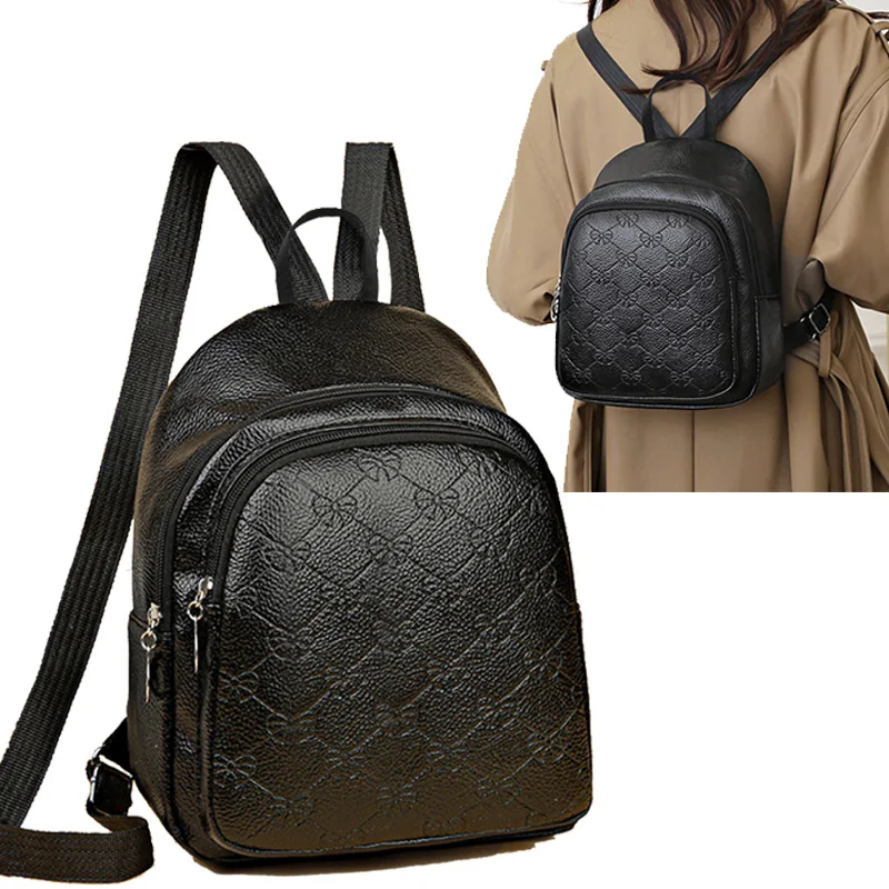 

Men's and Women's Dual Shoulder Bags - New Korean Design Small Backpacks - Trendy Bags - Versatile Soft Leather Backpacks