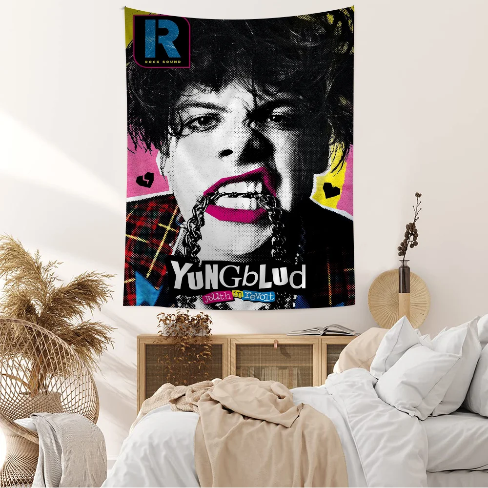 Y-Yungblud Hot Singer Chart Tapestry for Living Room Home Dorm Decor Art Home Decor