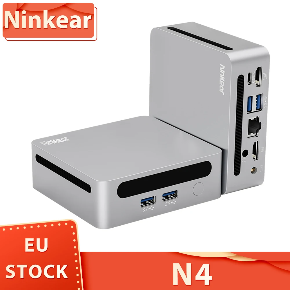 Ninkear N4 Mini PC, AMD Ryzen 5 4600H 6 Cores Max 4.0GHz, 16GB RAM 512GB SSD, WiFi 6 Bluetooth 5.2, 2*USB3.0 2*USB2.0 1*RJ45