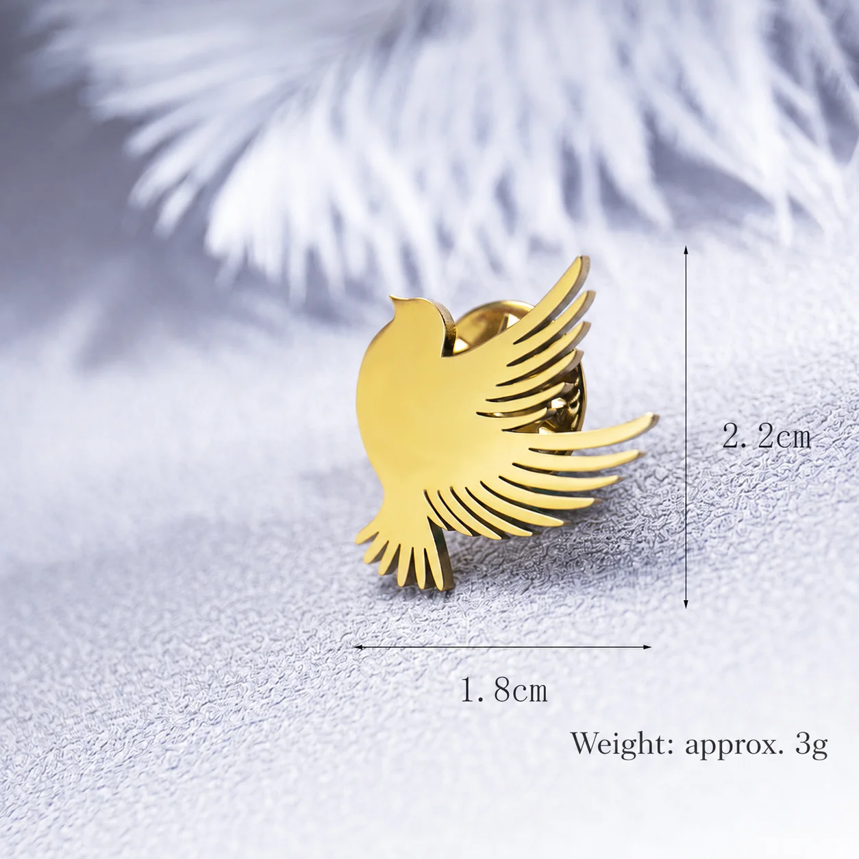 Brooch Pin Black Dove Brooch Flight Bird Brooch Compact For  Coat Suit Lapel