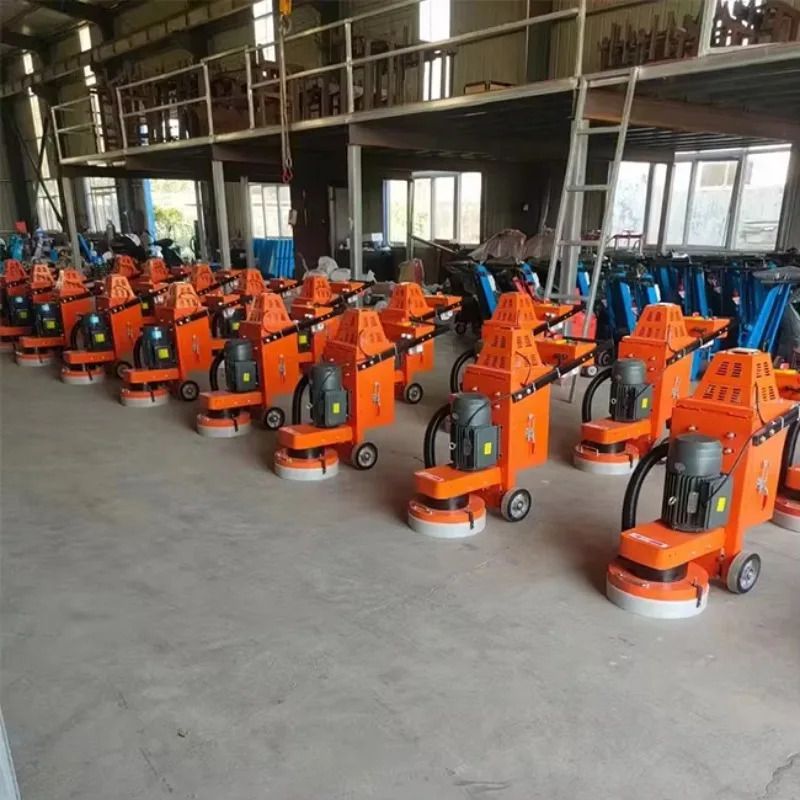 Semi-Automatic New Concrete Grinder-High-Efficiency Floor Leveling Machine Motor Gearbox High Load Moment Dust-Free Grinding