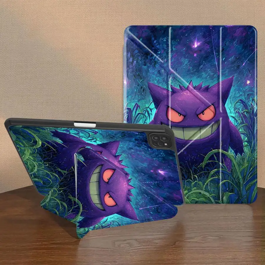 Pokemon Happy Gengar Tablet Case For iPad Pro 2025 Pro 11th 10th 9th 8th 7th 12.9inch Air 4 5 M3 M2 1 2 M4 11inch Mini 6 7