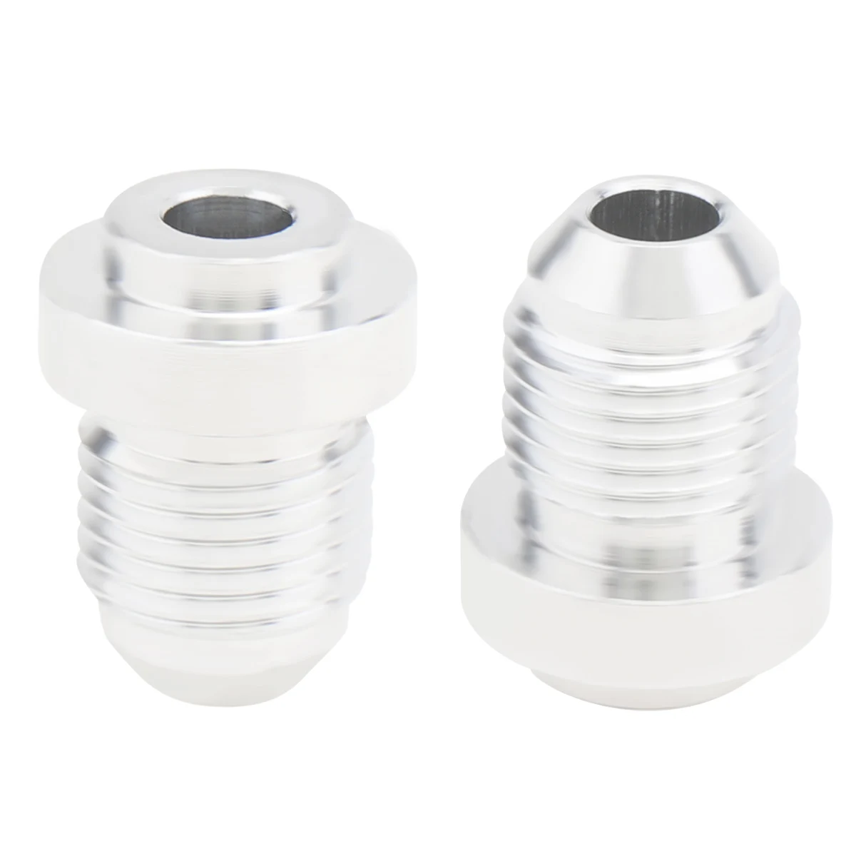 2 قطعة سبائك الألومنيوم 6AN ذكر لحام على Bung المناسب 6AN ذكر مضيئة لحام خزان الوقود المناسب محول موصل