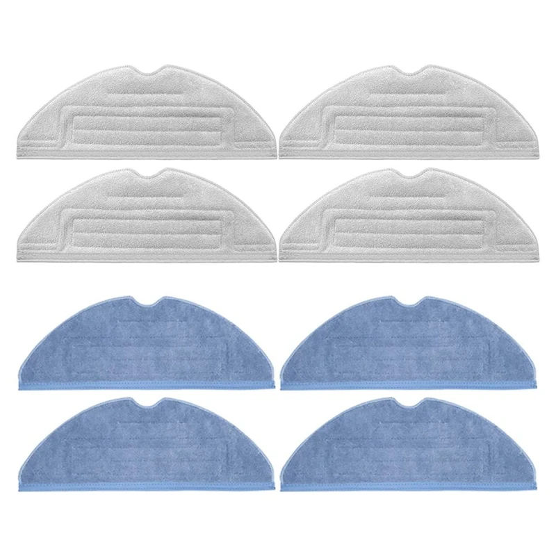 Roborockのクリーニングクロス,s7/s7maxv/s7plus掃除機用の4つのシルバーパッドのセット