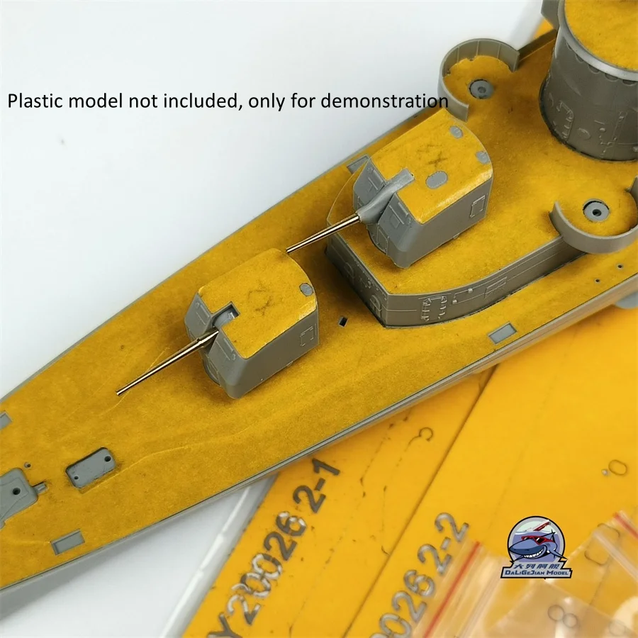 Barril de chapa metálica de mascaramento em escala 1/200 para Trumpeter 03723 USS Fletcher DD-445 Kit modelo CY20026