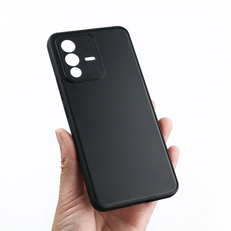 For vivo S12 Case Matte Slim Soft Silicone Phone Cover For vivo S12 Pro Case VIVO S12 S12PRO Coque Black