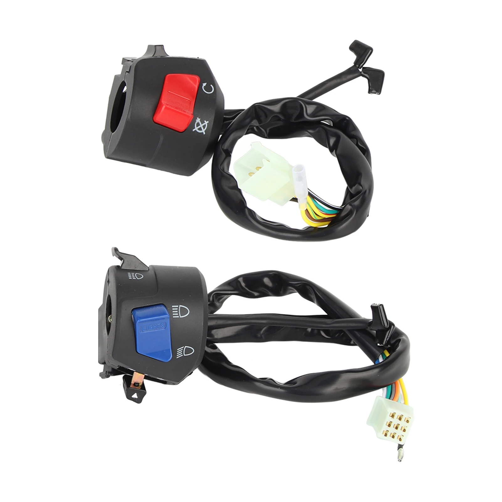7/8inch 22mm Motorcycle Left Right Handlebar Switch Horn Ignition Turn Signal Beam Control Weatherproof Durable