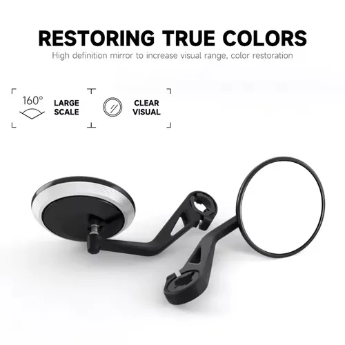 Imagen 1 del producto Manillar CNC para motocicleta, espejos retrovisores laterales, Kit de espejo final para Street Trident 660 Bobber T120 Daytona 660 675