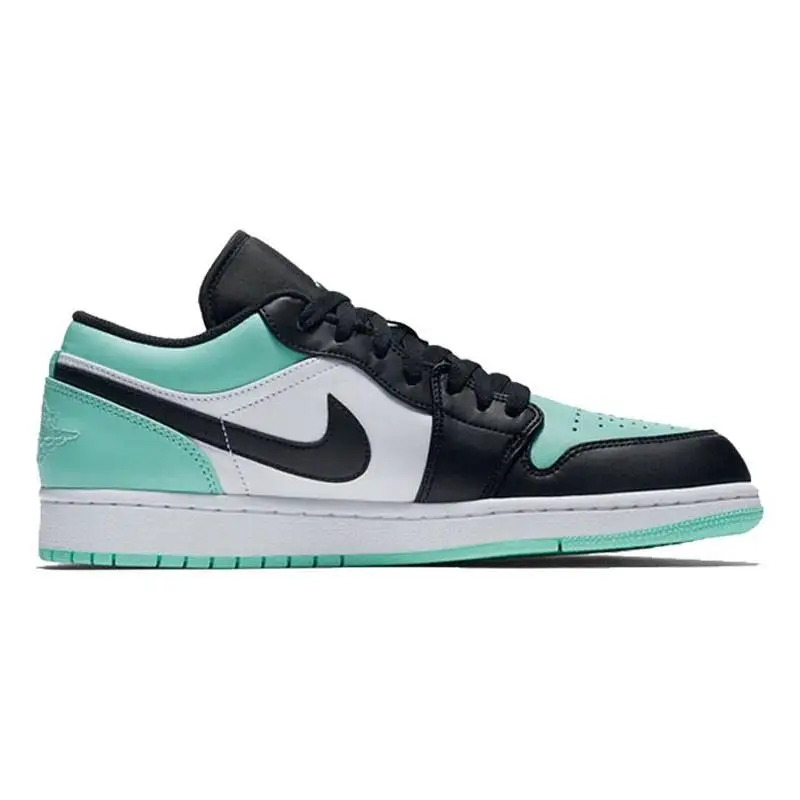 Nike Jordan 1 Low Emerald Toe Sneakers shoes 553558-117