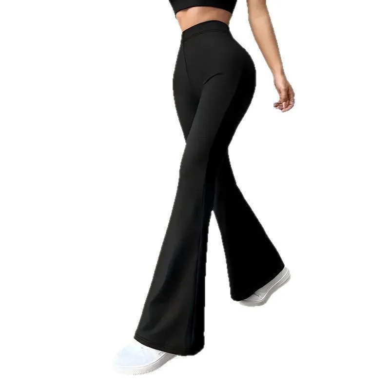 Alobee Women's Spring Autumn High Waisted Women Leggings Tight Fitting Pants Slim Leg Long Black Pants Wide Leg Pants for Wome