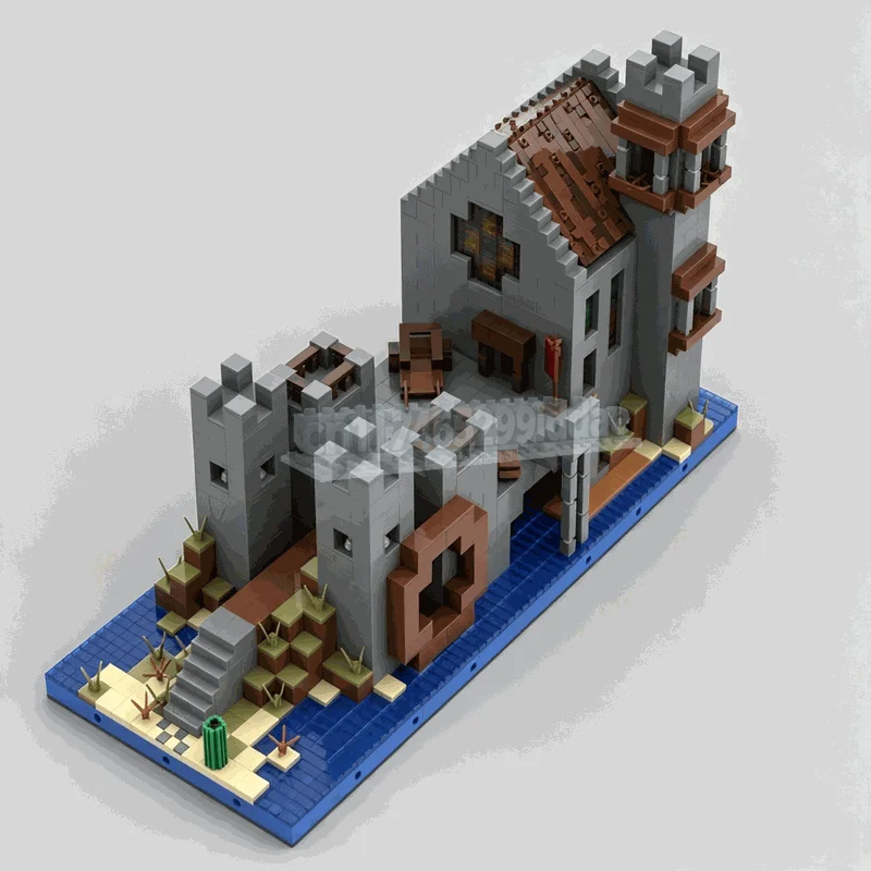 3799PCS Highblock Castle Entrance Game Scene MOC Building Blocks DIY Creative Architecture Model Educational Toy Display Gifts