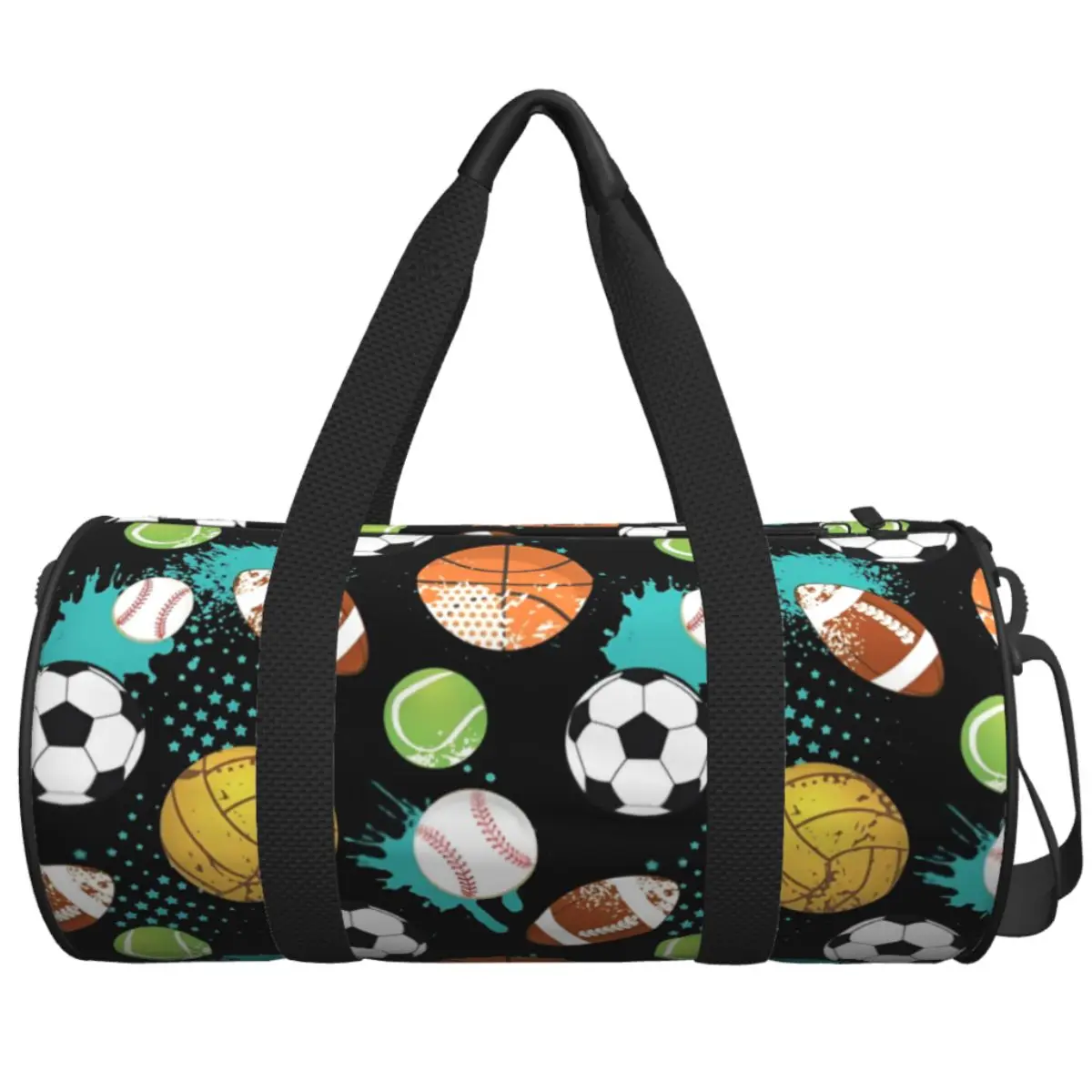 Football Soccer Balls Volleyball Gym Bag Travel Training Sports Bags Couple Pattern with Shoes Fitness Bag Waterproof Handbags