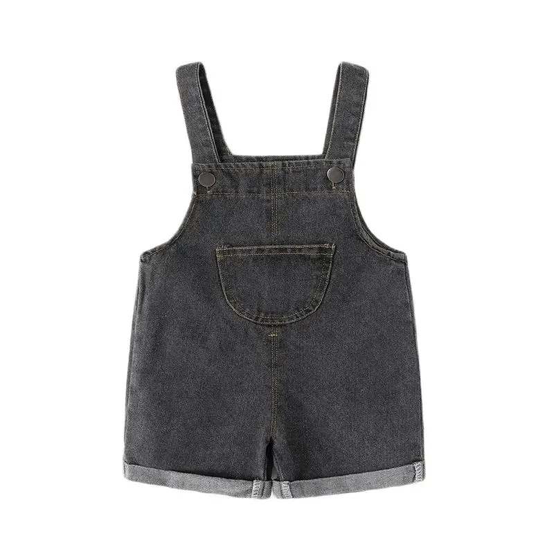 MILANCEL Neue Ankunft Kinder Kleidung Baby Mädchen Jungen Overalls Solide Kurze Stil Kleinkind Denim Overol Overalls – Detail 16