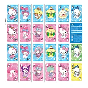 Tereddüt etmeden sanrio tahta oyunu uno, kart masası, bir aile partisi, eğlence bir oyun kartı oyuncaklar çocuk çocuk doğum günü noel En çok satılan 11 harf oyunu, 2 numara