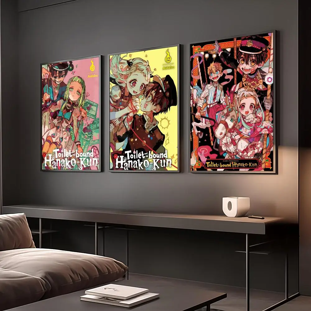 Japanese Anime Toilet-Bound Hanako-kun Poster Reteo Wall Art Aesthetic Room Decor Print Living Room Bedroom Home Decoration