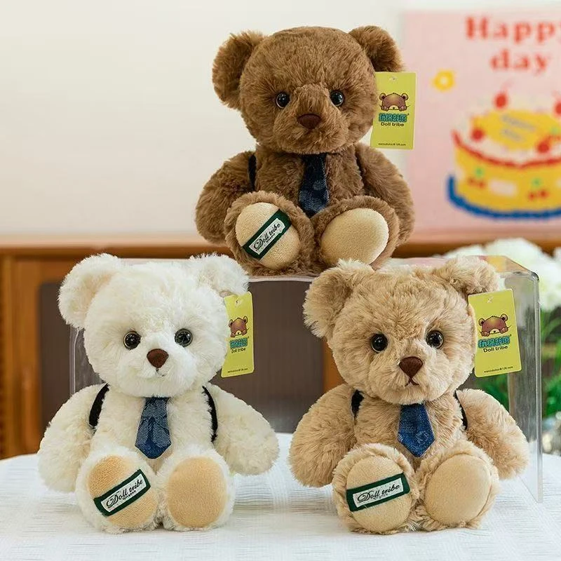 

30cm High Appearance Level Backpack Teddy Bear Doll Cute Cartoon Bear DIY Tie Dressing Bear Doll Gift for Children on Festival